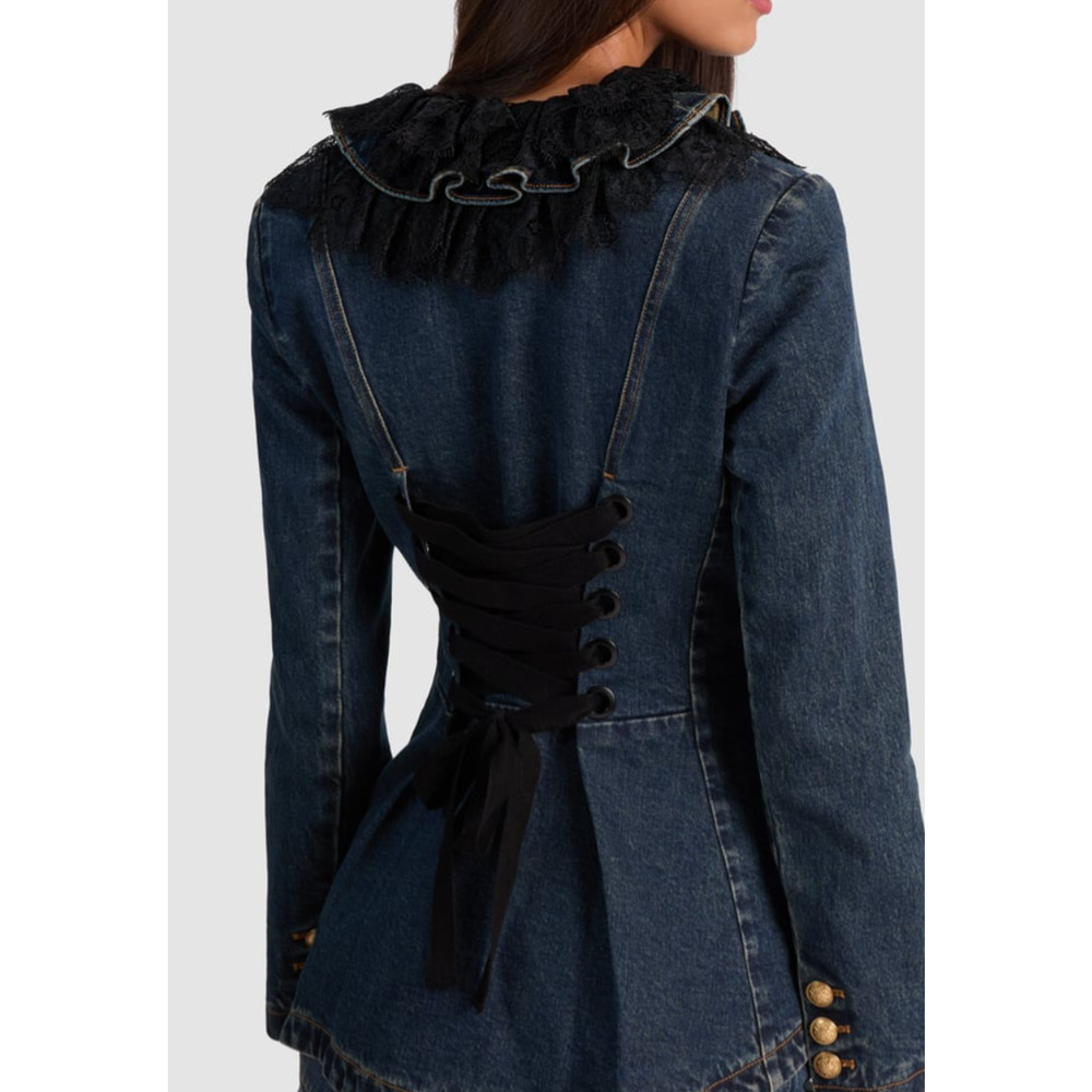 Alice + Olivia ELMIRA DENIM JACKET NWT - Picture 4 of 16